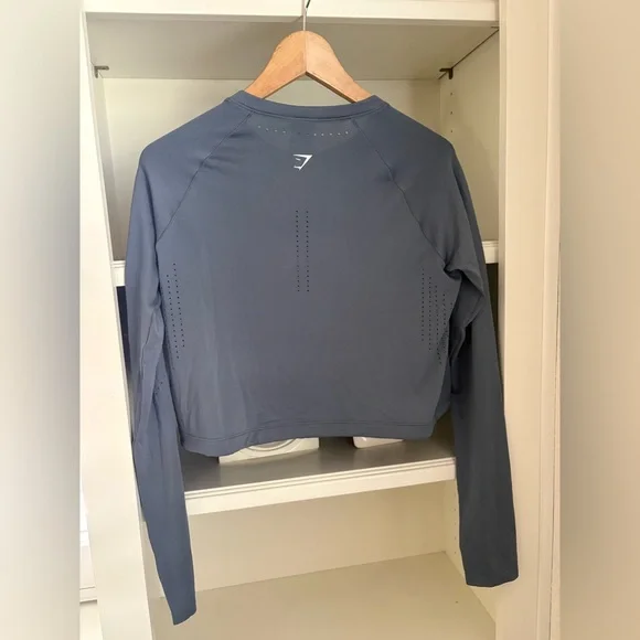 Gymshark Sweat Seamless Long Sleeve Crop S - Picture 3 of 4